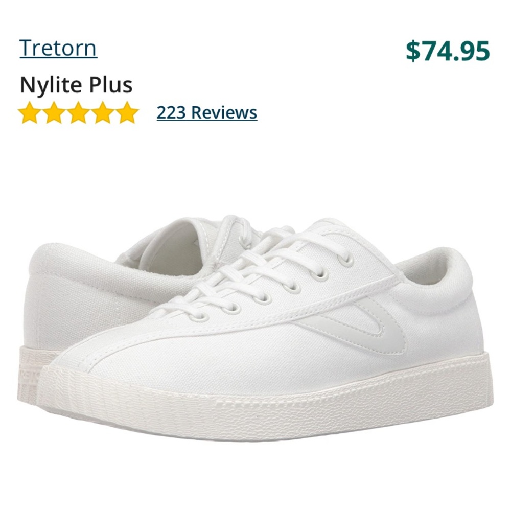 NEVER WORN tretorn lace ups!